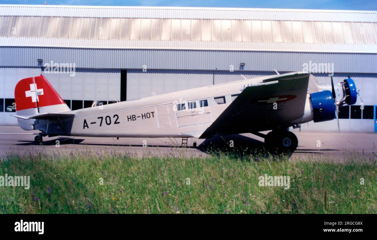 Junkers Ju.52-3mg4e HB-HOT - A-702 (msn 6595),de Ju-Air. Banque D'Images