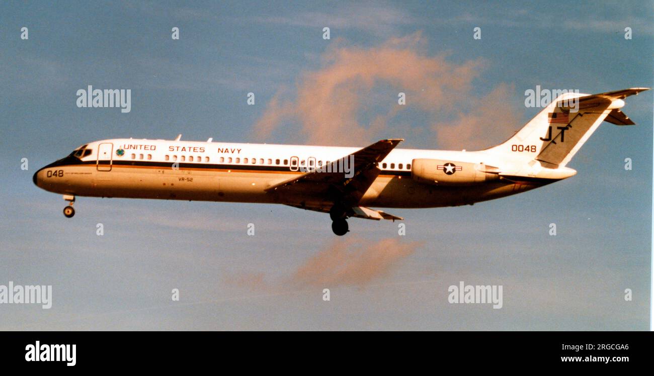 Marine des États-Unis - McDonnell Douglas C-9B Skytrain II 160048 - JT (msn 47681, DC-9-32-CF), du Fleet Logistics support Squadron 52 (VR-52), NAS Willow Grove, PA. Banque D'Images