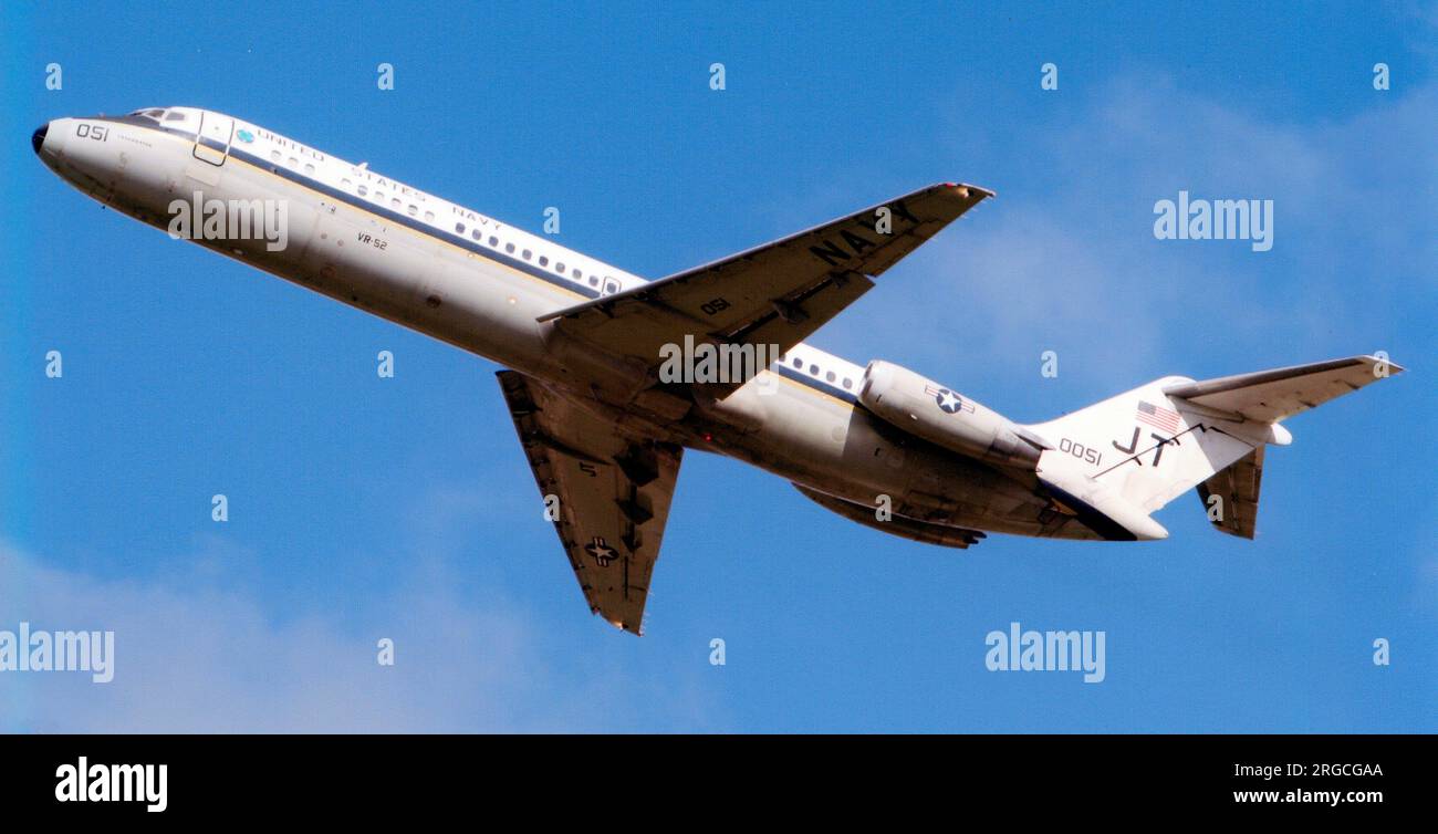 Marine des États-Unis - McDonnell Douglas C-9B Skytrain II 160051 - JT (msn 47584, DC-9-32-CF), du Fleet Logistics support Squadron 52 (VR-52), NAS Willow Grove, PA. Banque D'Images