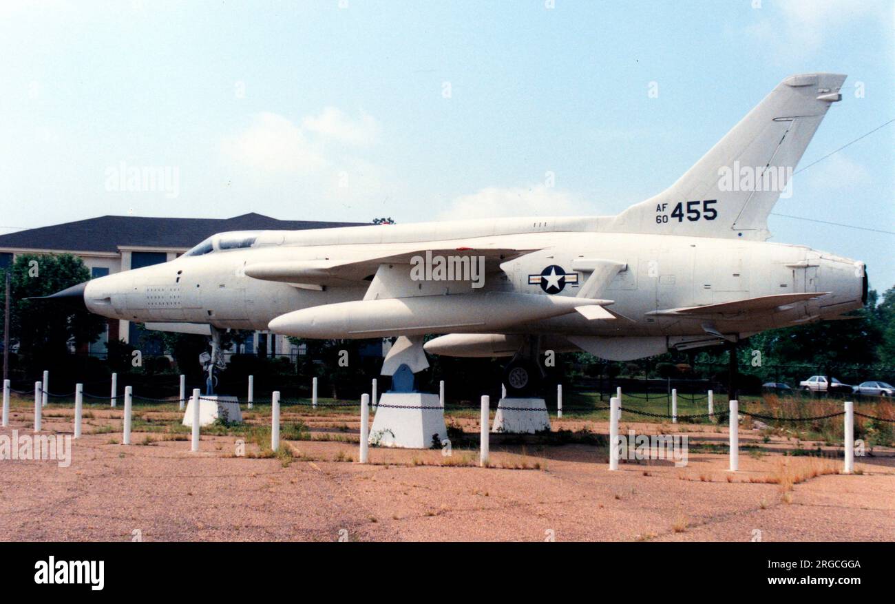 Republic F-105D-10-RE Thunderchief 60-0455 (MSN D143), exposé à Jackson, Mississippi, Banque D'Images