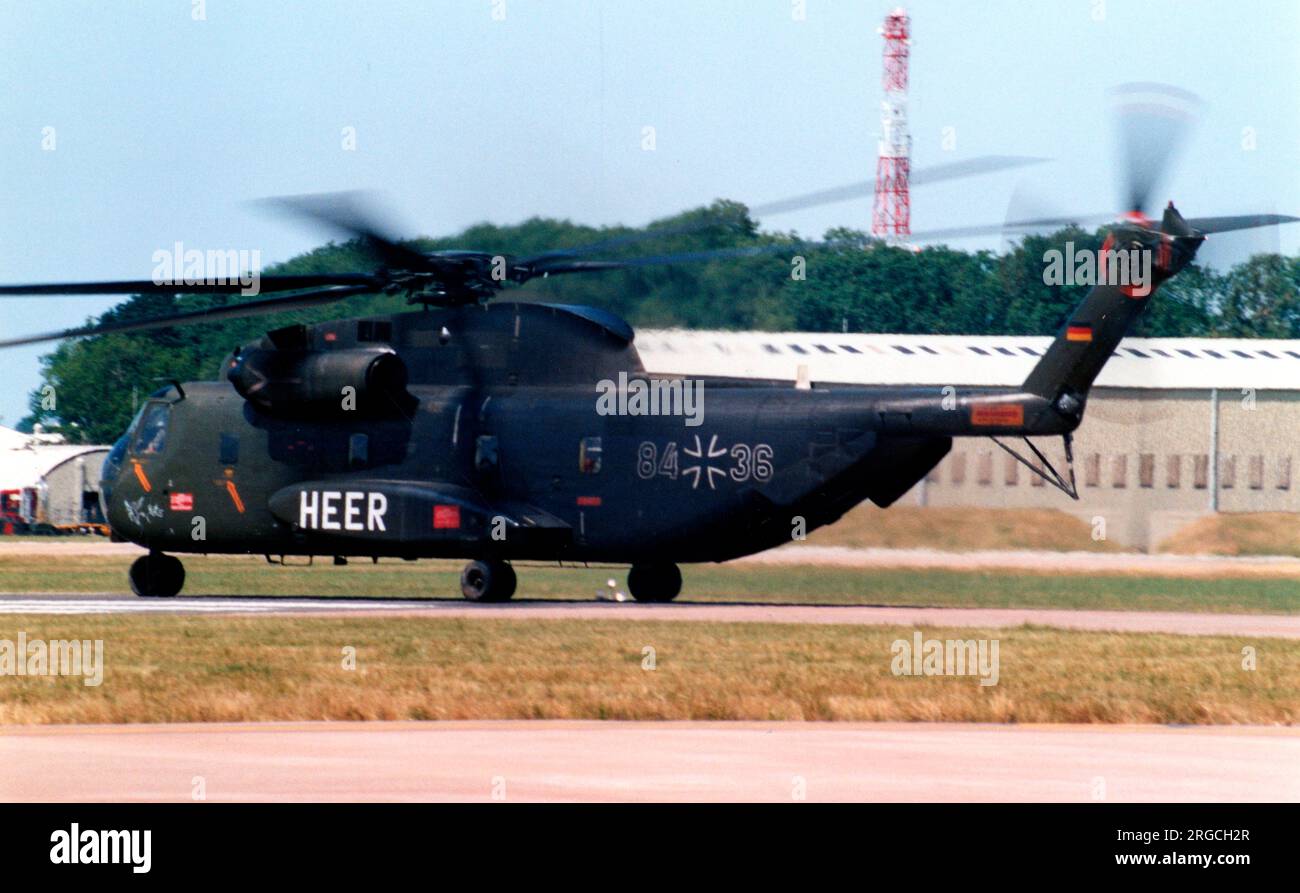 Heeresflieger - VFW-Sikorsky CH-53G 84+36 (msn V65-034, modèle S-65C-1), de MTHR-25 au Royal International Air Tattoo - RAF Fairford 29 juillet 2006 . (Heeresflieger - Aviation militaire allemande). Banque D'Images