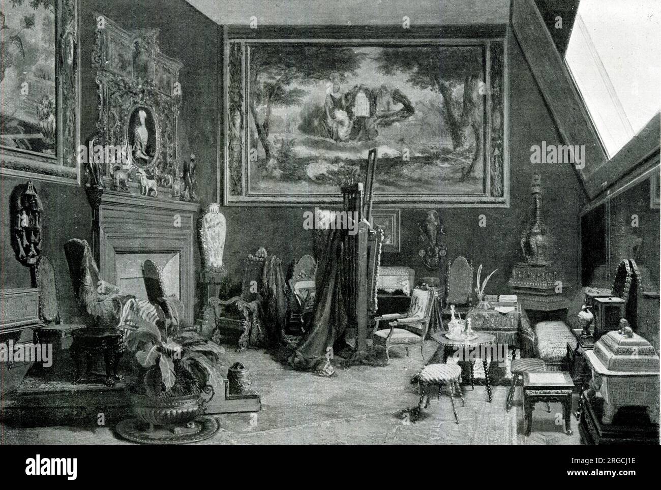 Atelier de l'impératrice Eugénie, Palais des Tuileries, Paris Banque D'Images