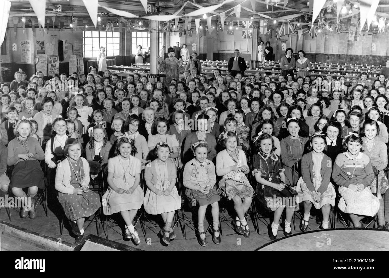 Fête Empire Day de l'école des filles. Banque D'Images