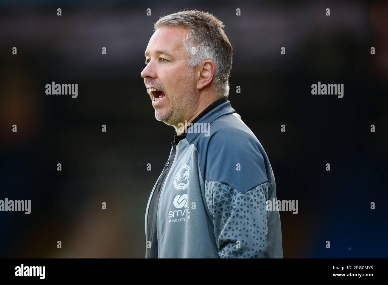 /Weston Homes Stadium, Peterborough, Cambridgeshire, Angleterre 8 août 2023 ; EFL Carabao Cup football, Peterborough United versus Swindon Town ; Darren Ferguson, directeur de Peterborough United Banque D'Images