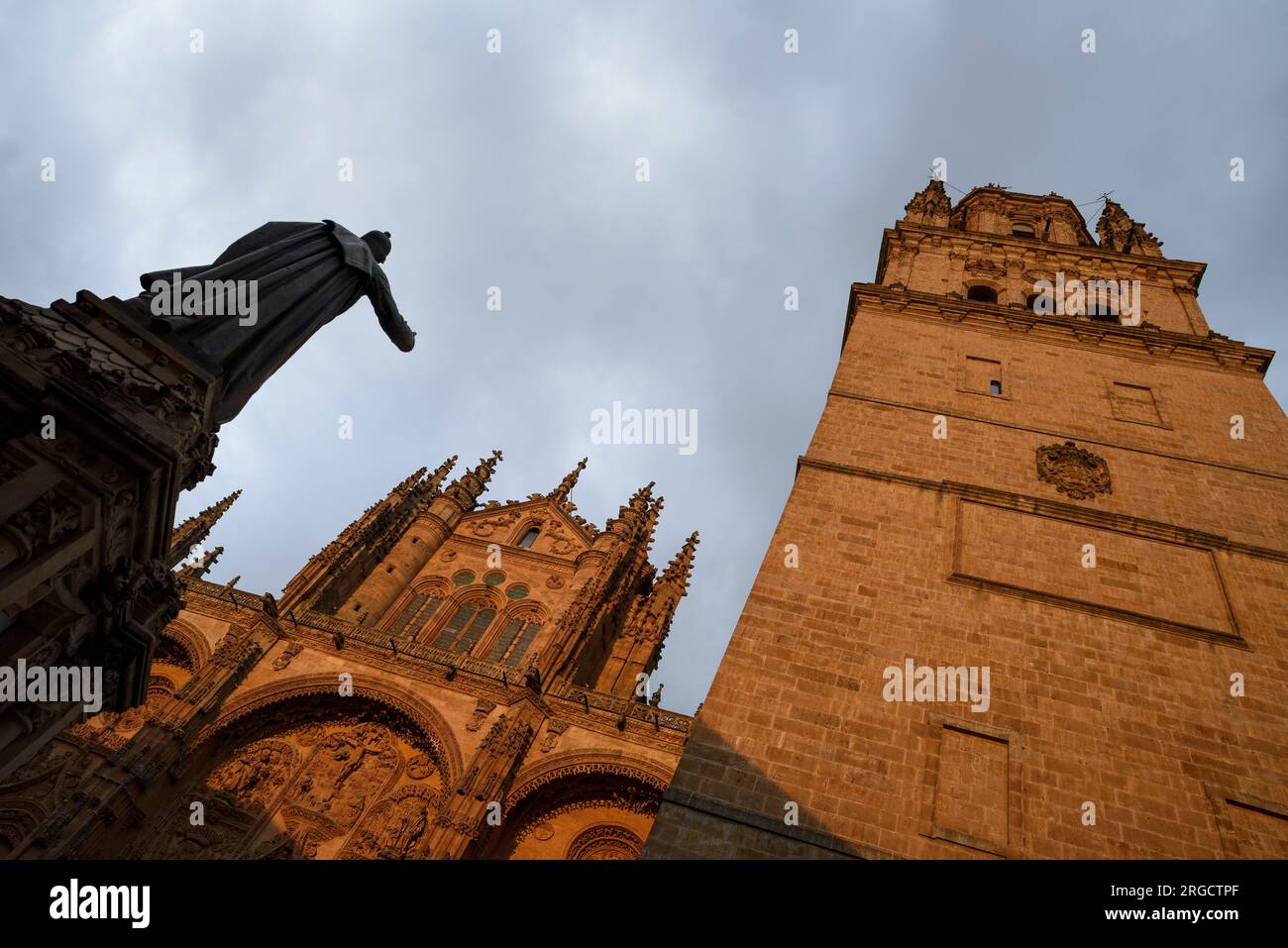torres de la catedral de Salamanca Banque D'Images