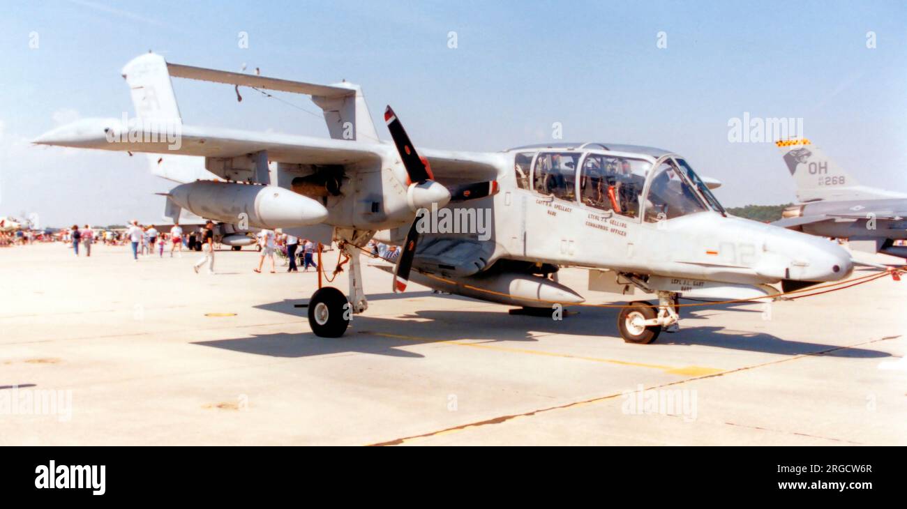 North American Rockwell OV-10D Bronco 155472 (msn 305-83), au salon aéronautique MCAS Cherry point NC le 8 avril 1995. Banque D'Images