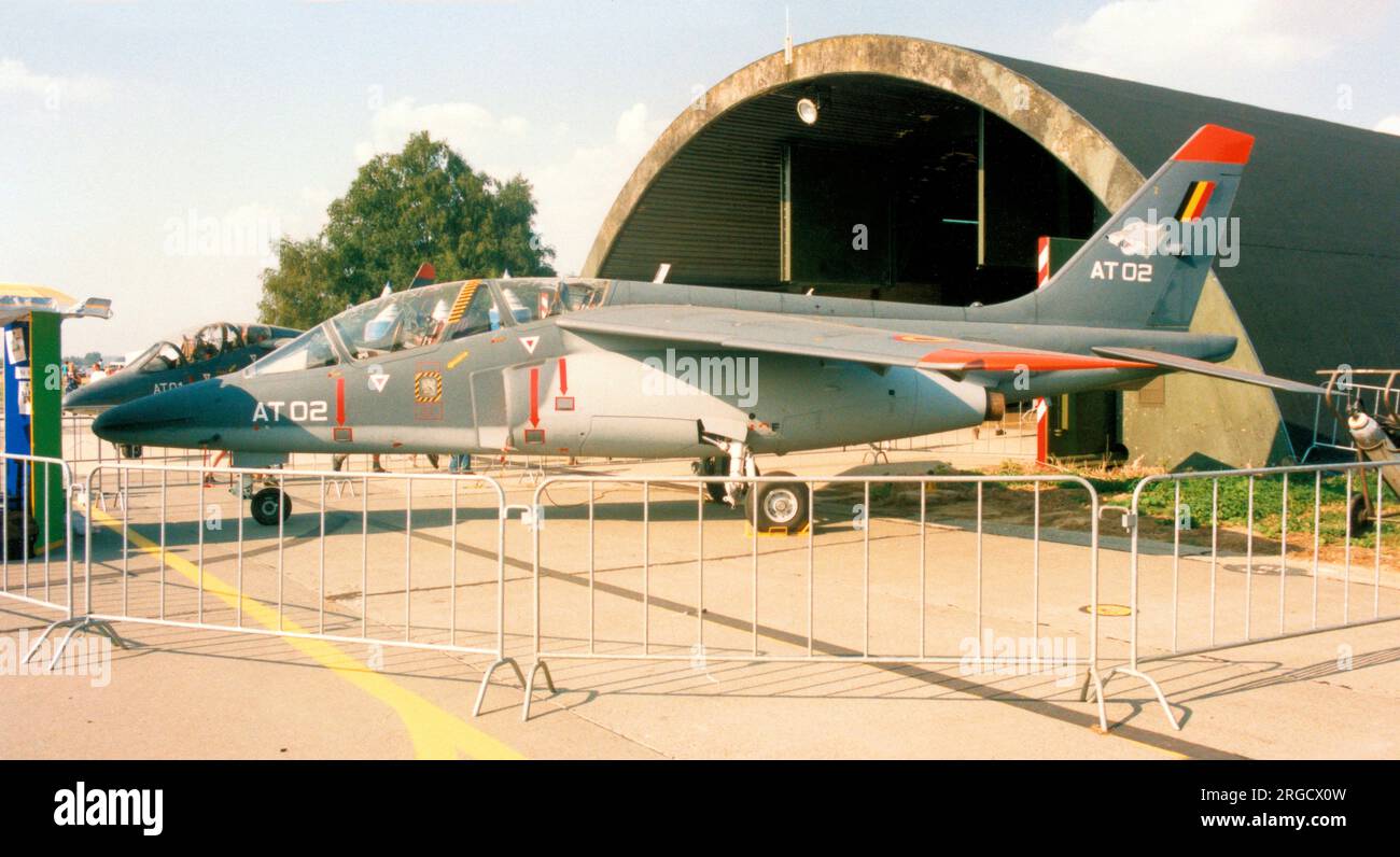 Force Eyrienne Belge - Dassault/Dornier Alpha Jet 1B AT02 (msn B2-1014). (Force Eyrienne Belge - Force aérienne belge). Banque D'Images