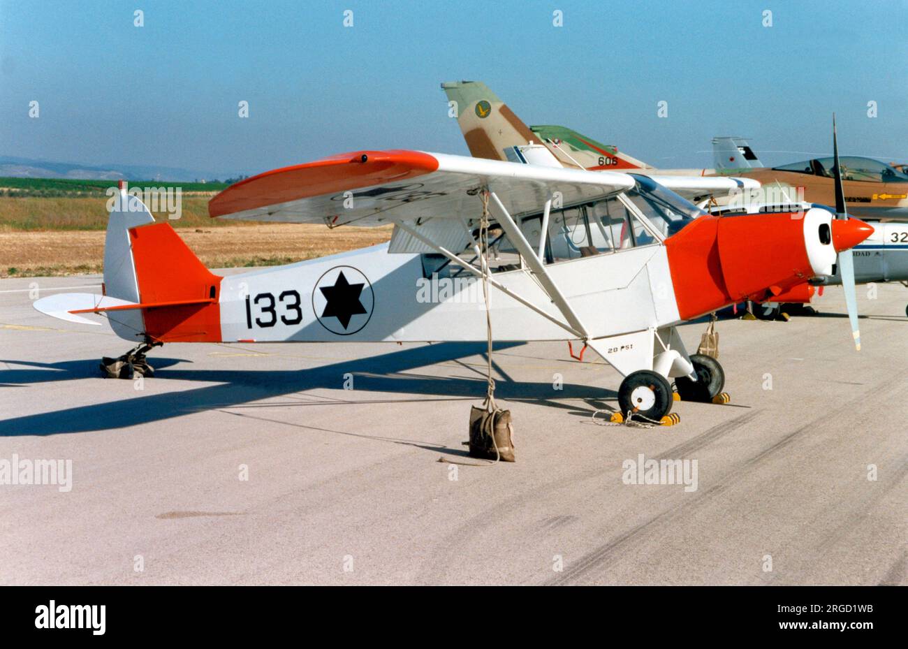 Armée de l'air israélienne - Piper PA-18-150 Super Cub 133 (msn 18-8109035) Banque D'Images