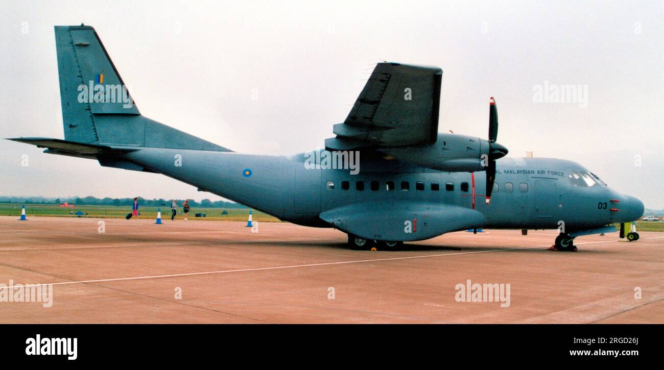 Royal Malaysian Air Force - CASA 235-100MPA M44-03 (msn N036), de 21 SKN, au Royal International Air Tattoo - RAF Fairford 15 juillet 2006. Banque D'Images