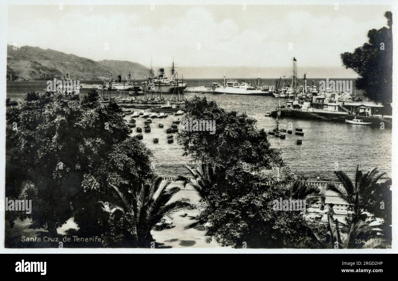 Îles Canaries - Santa Cruz de Tenerife, le port Banque D'Images