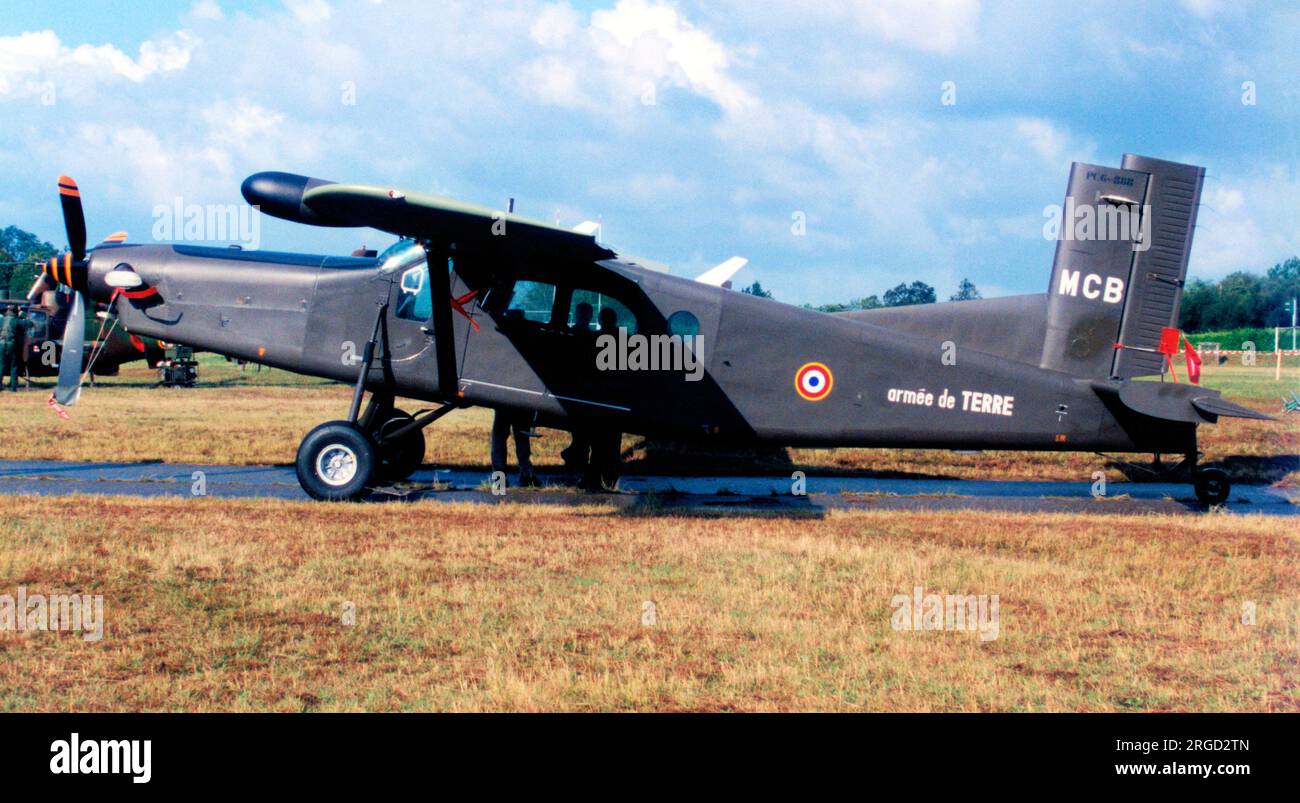 Aviation legere de l'armée de Terre - Pilatus PC-6/B2-H4 Turbo-porter MCB / F-MMCB (msn 888). (Aviation legere de l'armee de Terre - ALAT - Army Light Aviation). Banque D'Images