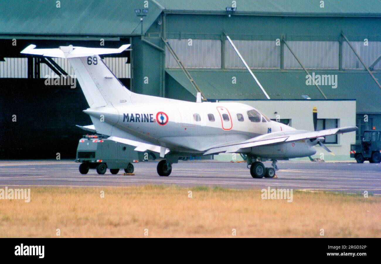 Aeronavale - Embraer EMB-121 Xingu 69 (msn 121-069) (Aeronavale - Aéronautique navale - Aviation navale) Banque D'Images