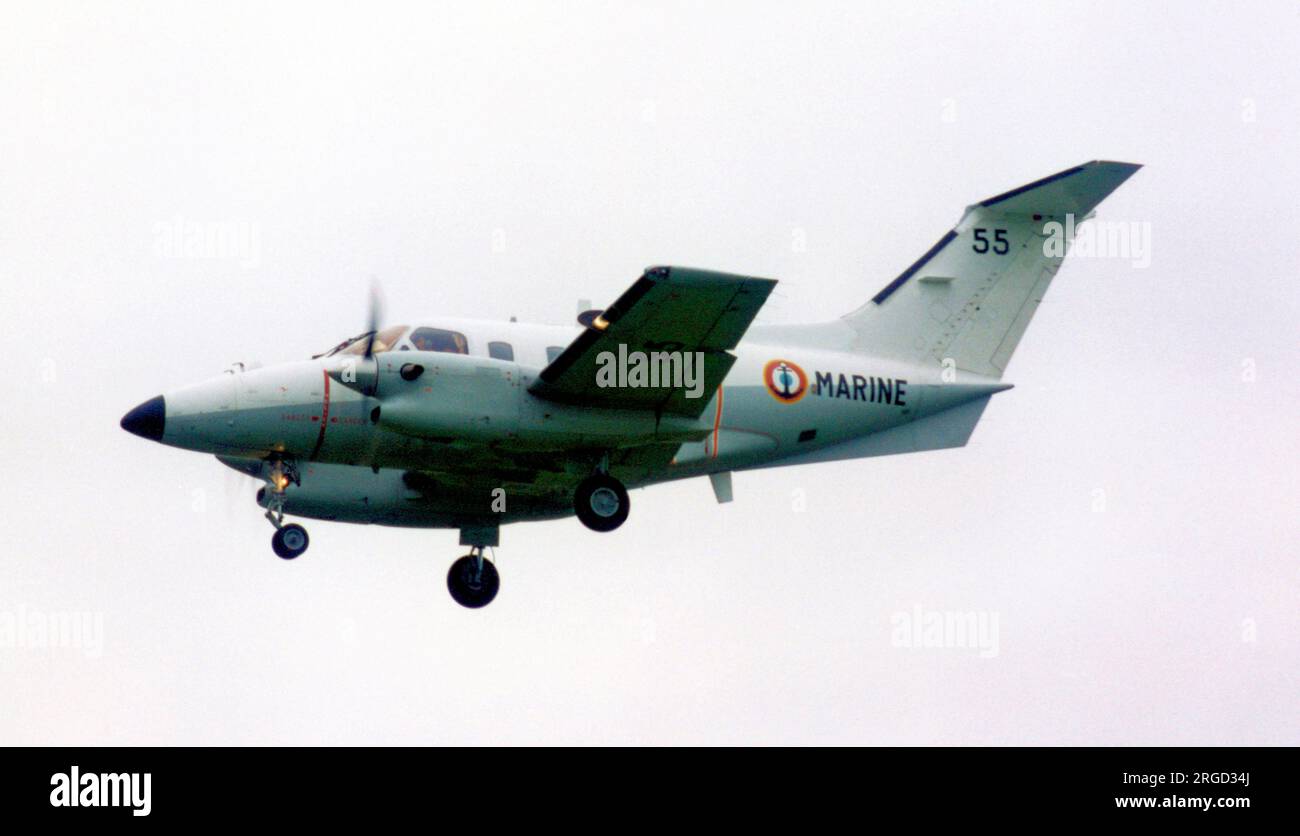 Aeronavale - Embraer EMB-121 Xingu 55 (msn 121-055) (Aeronavale - Aéronautique navale - Aviation navale) Banque D'Images