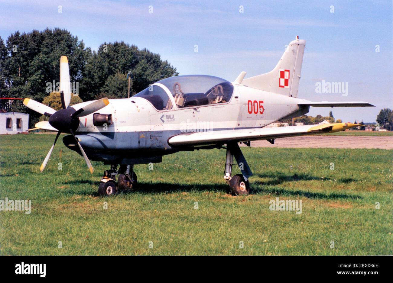 PZL-Okecie PZL-130TM Orlik 005 (msn 01870005), exposé au Muzeum Sil Powietrznych, Deblin. Banque D'Images