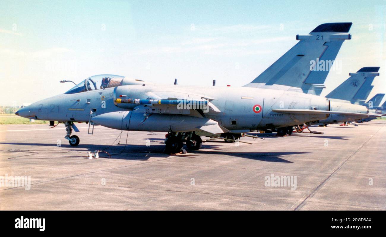 Aeronautica Militare - AMX International AMX MM7161 / 2-21 (msn IX073), de 2 Stormo. (Aeronautica Militare - Force aérienne italienne) Banque D'Images