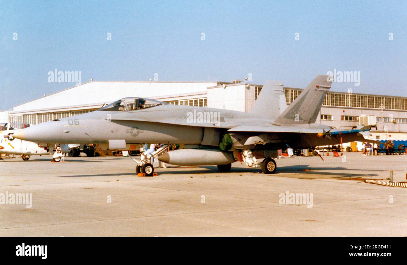 United States Marine corps - McDonnell Douglas F/A-18C '06', de VMFA-451. Banque D'Images