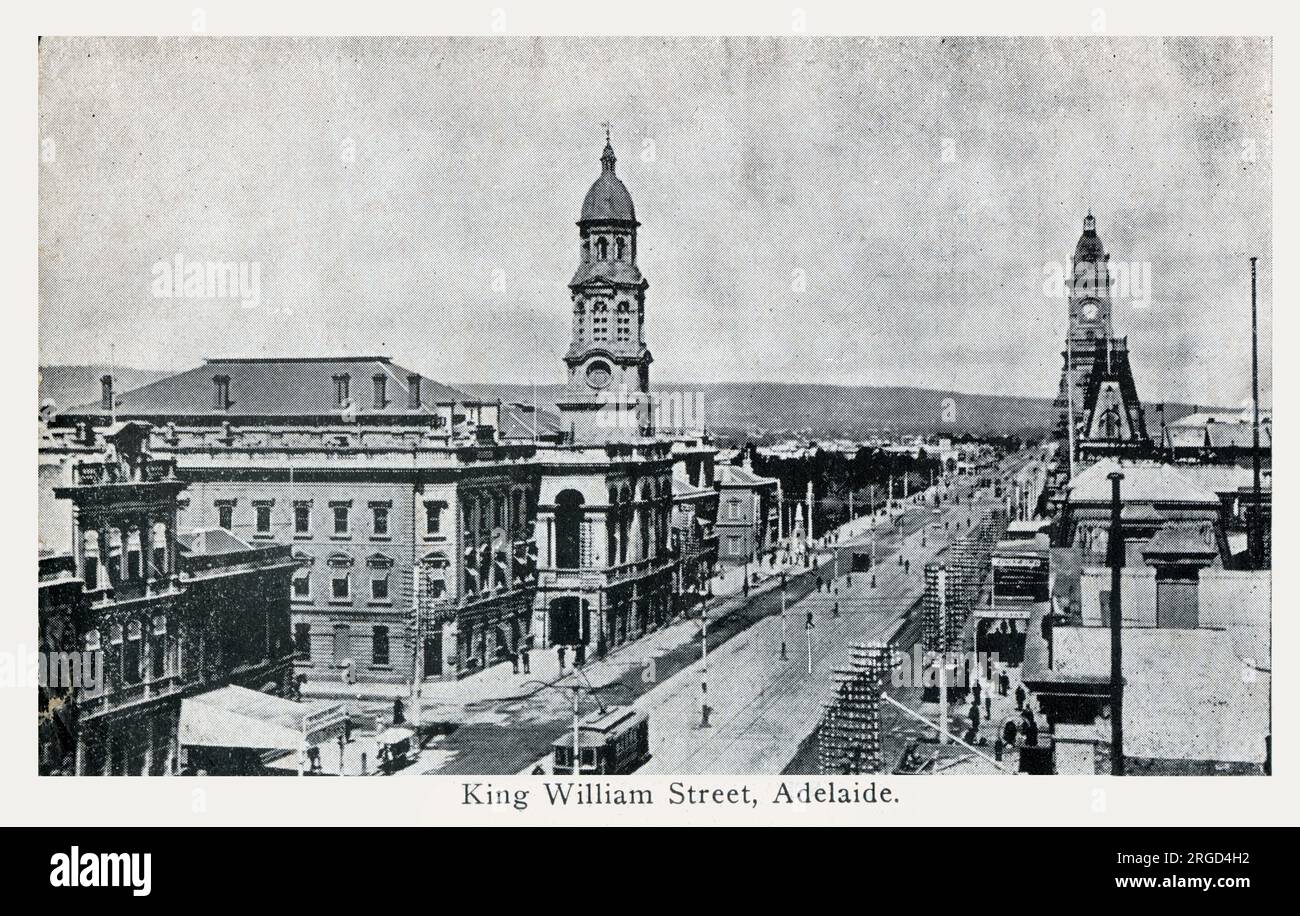 Adélaïde, Australie - King William Street Banque D'Images