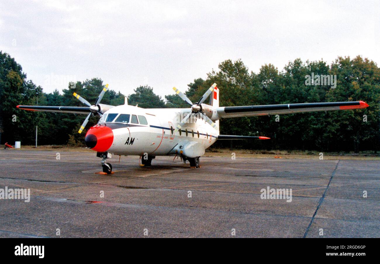 Armee de l'Air - aérospatiale N.262D 109 - AM (msn 109), de l'Escadron de transport 01-065, à la base aérienne 112 Reims-Champagne. (Armée de l'Air). Banque D'Images