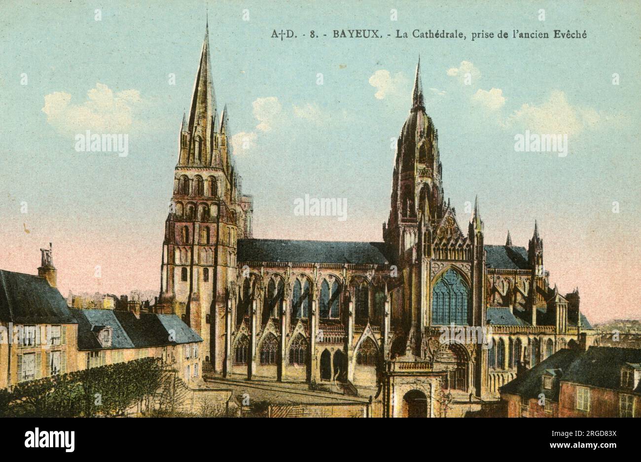 La cathédrale, Bayeux, France Banque D'Images