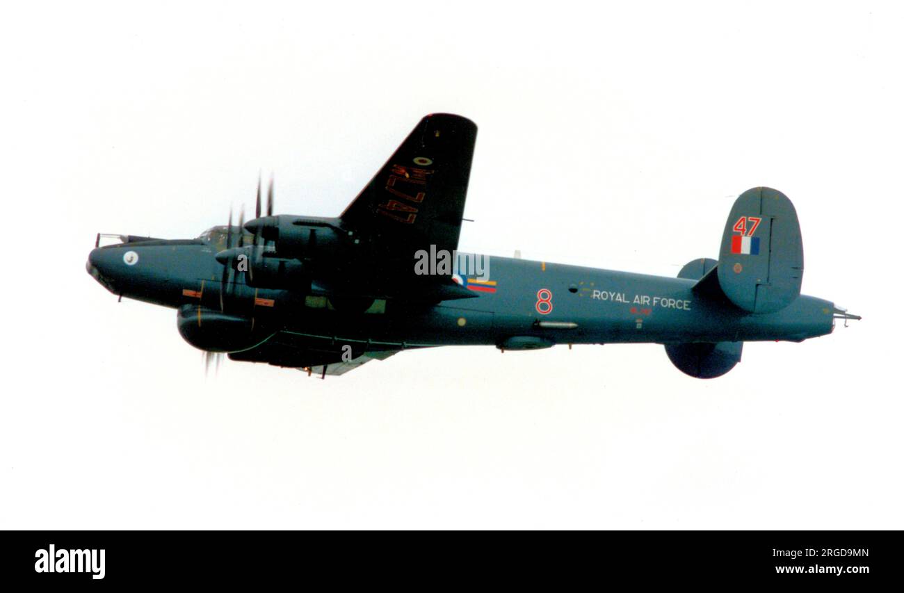 Royal Air Force - Avro 716 Shackleton AEW.2 WL747 'Florence' (msn R3/696/239005), du No.8 Squadron, le 25 mai 1991. Banque D'Images