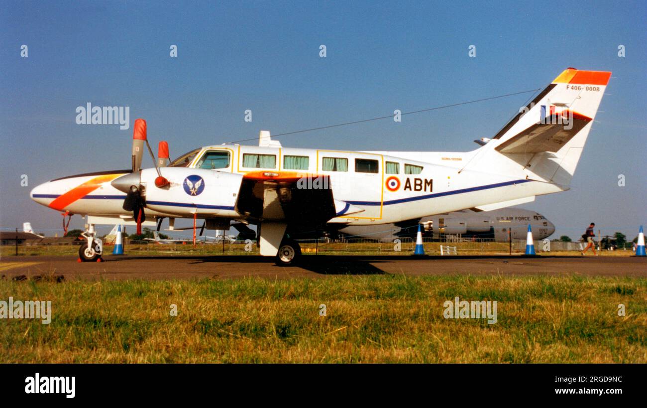 Aviation legere de l'armée de Terre - Reims-Cessna F406 Caravan II 0008 / ABM (msn F406-0008), au Royal International Air Tattoo - RAF Fairford du 21 au 22 juillet 1996. (Aviation legere de l'armee de Terre - ALAT - Army Light Aviation). Banque D'Images