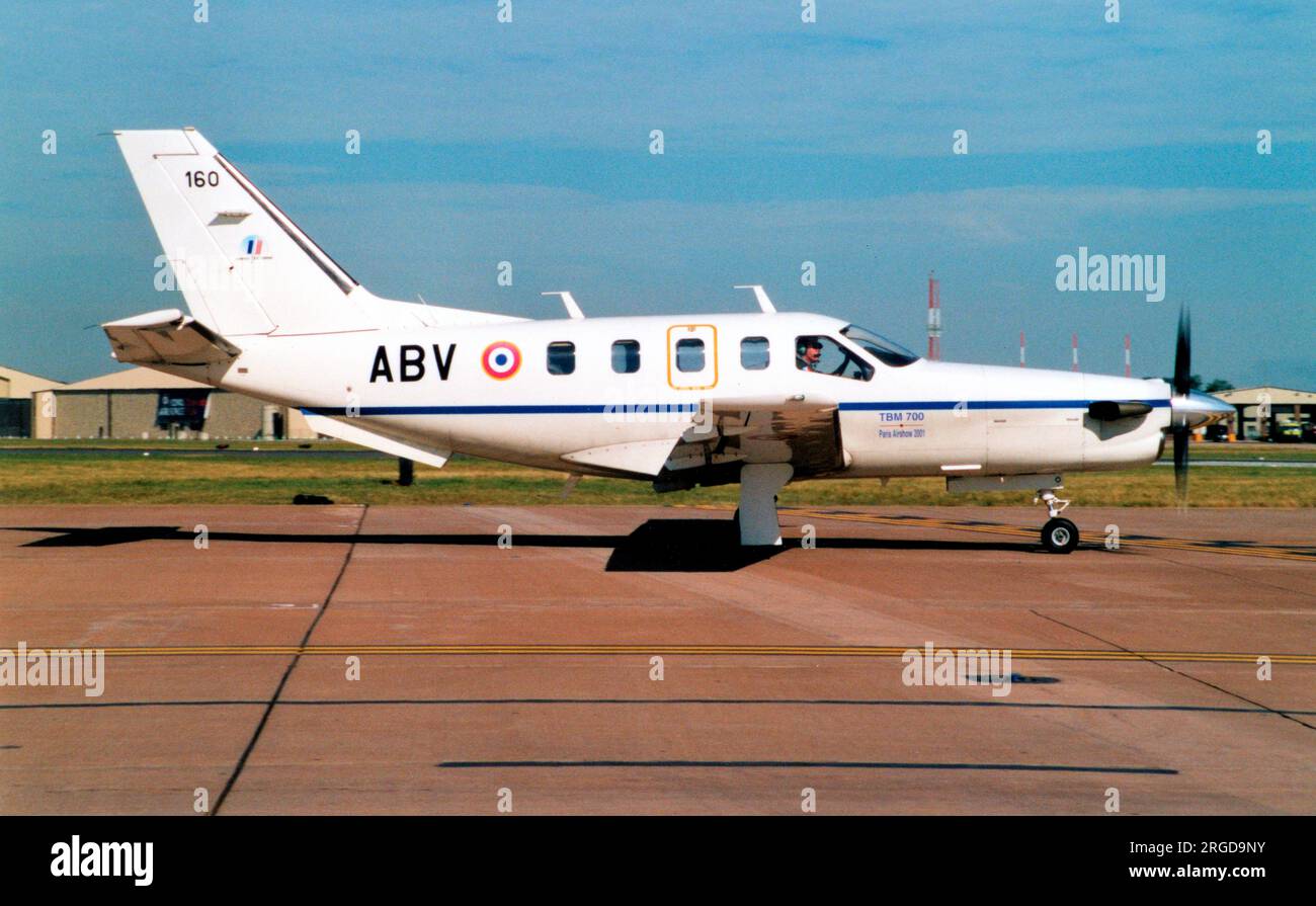 Aviation legere de l'armée de Terre - SOCATA TBM-700 160 / ABV (msn 160), au Royal International Air Tattoo - RAF Cottesmore 16 juillet 2007. (Aviation legere de l'armee de Terre - ALAT - Army Light Aviation). Banque D'Images