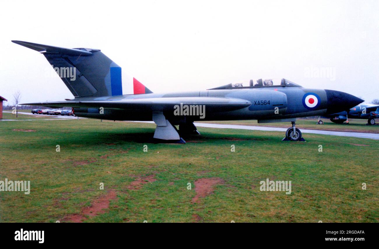 Gloster Javelin FAW.1 XA564 , au RAF Museum Cosford.le 4 février 1992. Banque D'Images