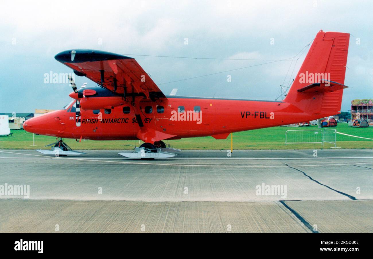 De Havilland Canada DHC-6-300 Twin Otter VP-FBL (msn 839), du British Antarctic Survey. Banque D'Images
