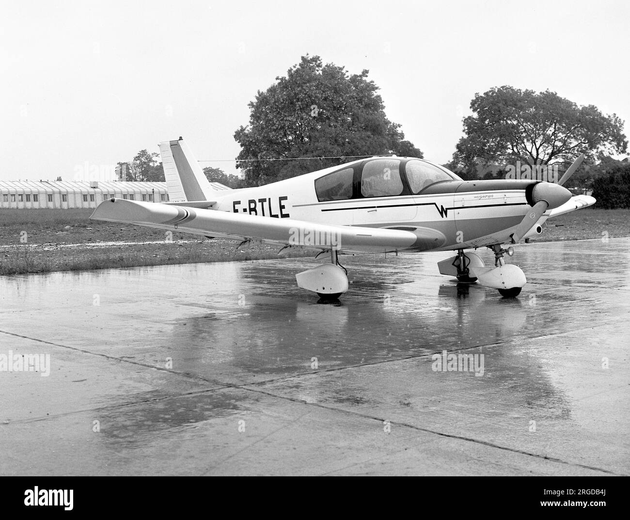 Wassmer WA.52 Europa F-BTLE (msn 55), au Bourget pour le salon du Bourget en juin 1973. Banque D'Images