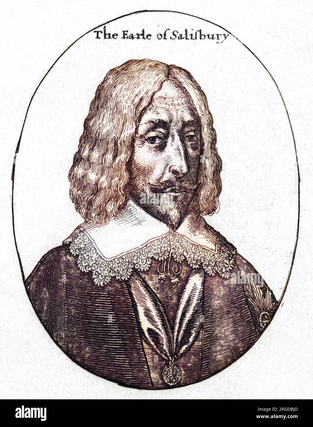 WILLIAM CECIL, deuxième comte de SALISBURY Banque D'Images