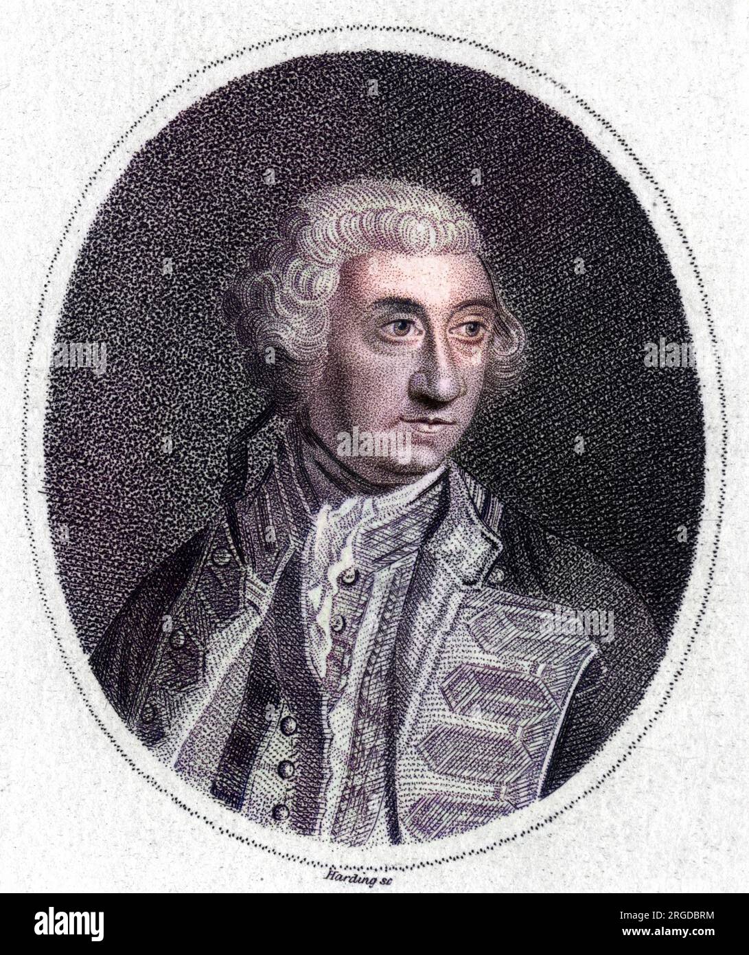 Sir Charles Saunders (1715? - 1775), commandant de la marine britannique, Premier Lord de l'Amirauté. Banque D'Images