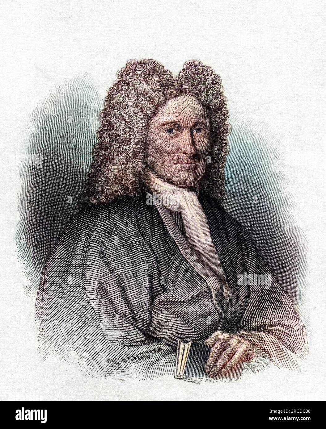 SIR ROBERT SIBBALD (1641 - 1722), médecin écossais, naturaliste et antiquaire. Banque D'Images