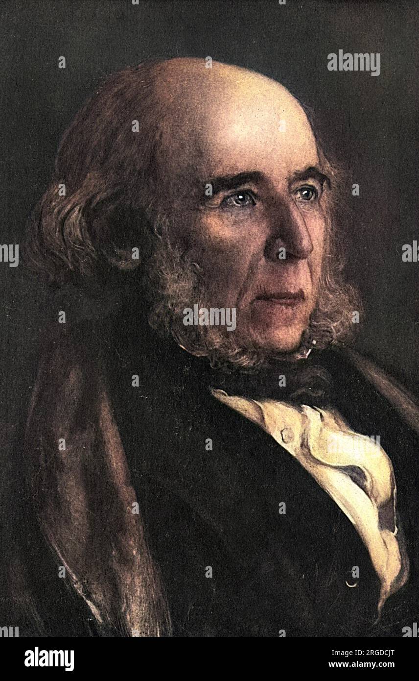 HERBERT SPENCER (1820 - 1903), philosophe et sociologue. Banque D'Images