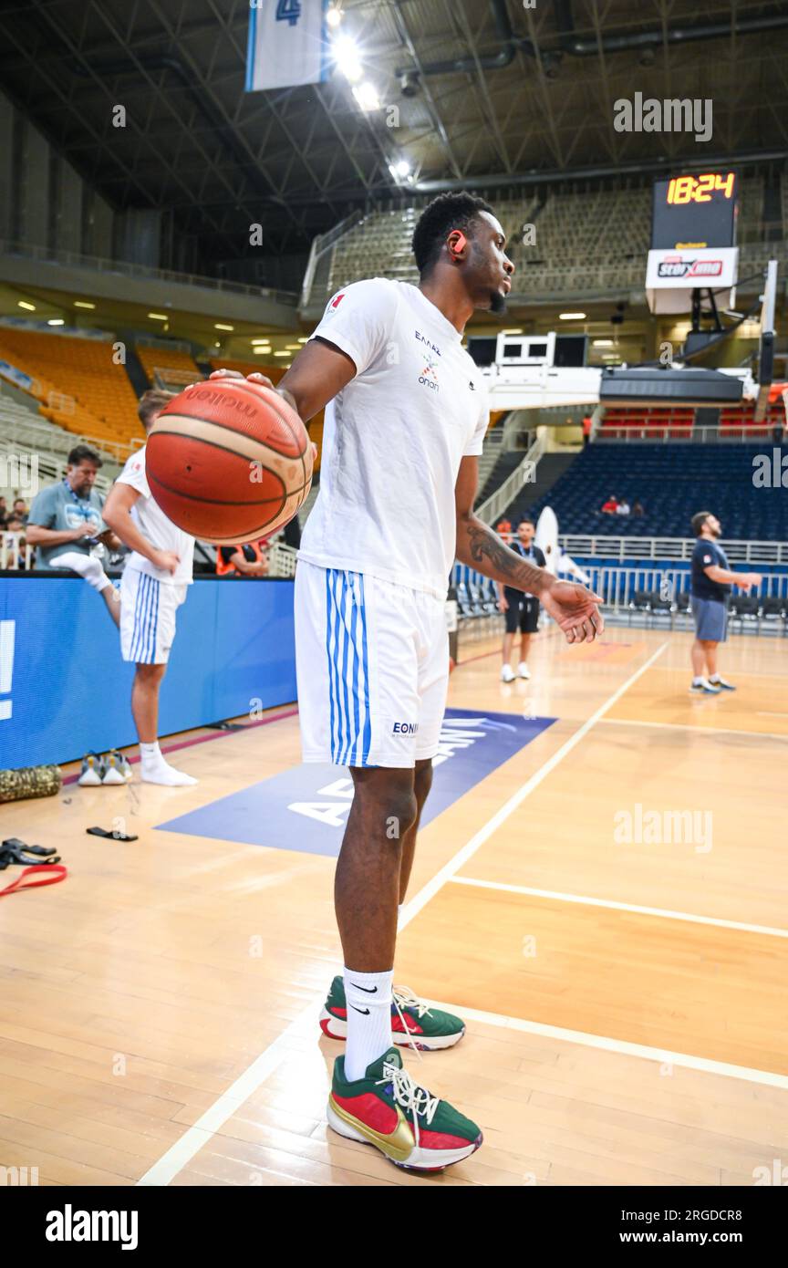 Athènes, Lombardie, Grèce. 8 août 2023. 43 THANASSIS ANTETOKOUNMPO de Grèce lors du match du tournoi de l'Acropole égéenne entre la Grèce et la Serbie au stade Oaka le 8 août 2023, à Athènes, Grèce. (Image de crédit : © Stefanos Kyriazis/ZUMA Press Wire) USAGE ÉDITORIAL SEULEMENT! Non destiné à UN USAGE commercial ! Banque D'Images