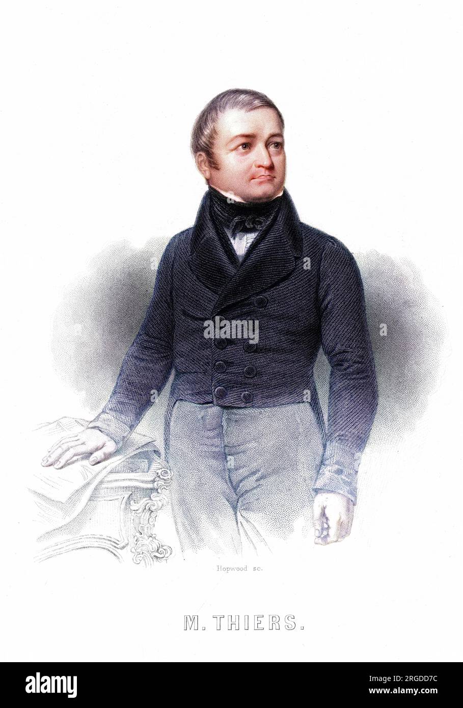 LOUIS-ADOLPHE THIERS Homme d'État et historien français Banque D'Images