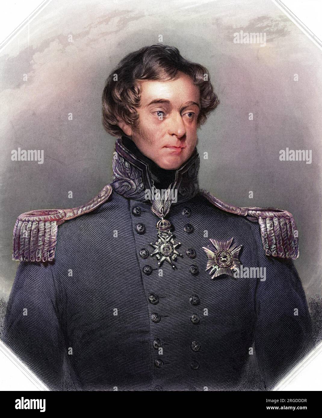 Sir Frederick. William Trench (1775 - 1859), commandant militaire britannique, mais pour autant que je sache, il n'était pas l'inventeur de la guerre de tranchées. Banque D'Images