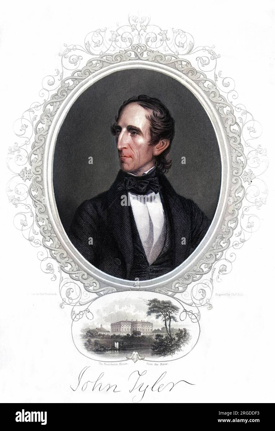 JOHN TYLER Président des États-Unis Banque D'Images