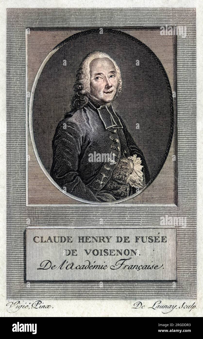 CLAUDE HENRI de FUSEE, abbé de VOISENON (1708 - 1775), écrivain français. Banque D'Images