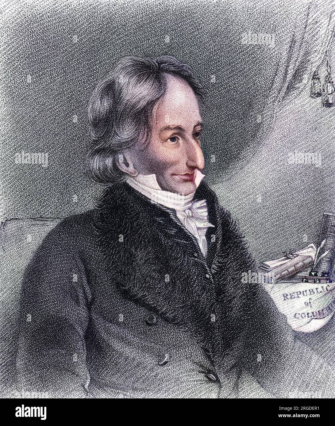 FRANCESCO ANTONIO ZEA homme d'État colombien, président et scientifique Banque D'Images