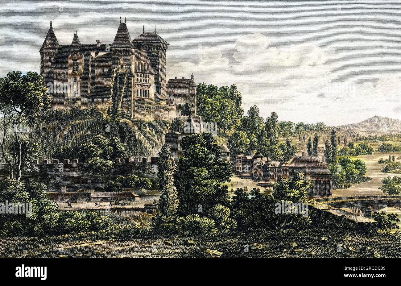 Le chateau de Pau, dans le sud-ouest de la France. Banque D'Images