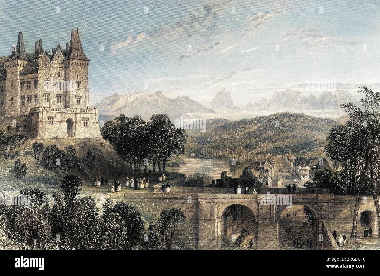 Le château de Pau, dans le sud-est de la France. Banque D'Images