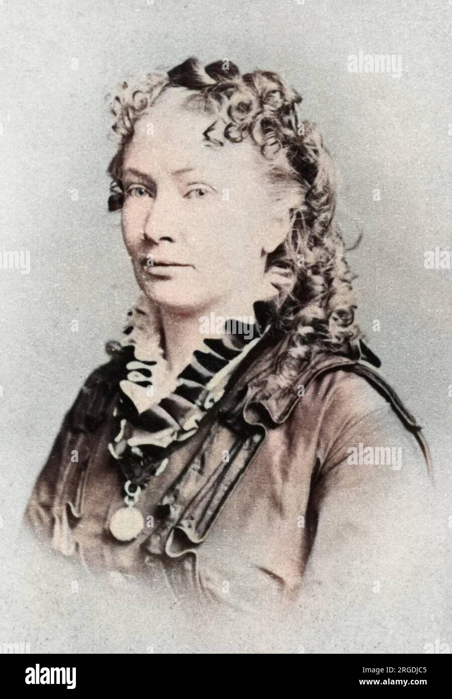 Cora Lodencia Veronica Scott (1840-1923), médium spiritualiste américain. Elle s'est mariée quatre fois et a adopté le nom de famille de son mari à chaque fois (Hatch, Daniels, Tappan et Richmond). Banque D'Images