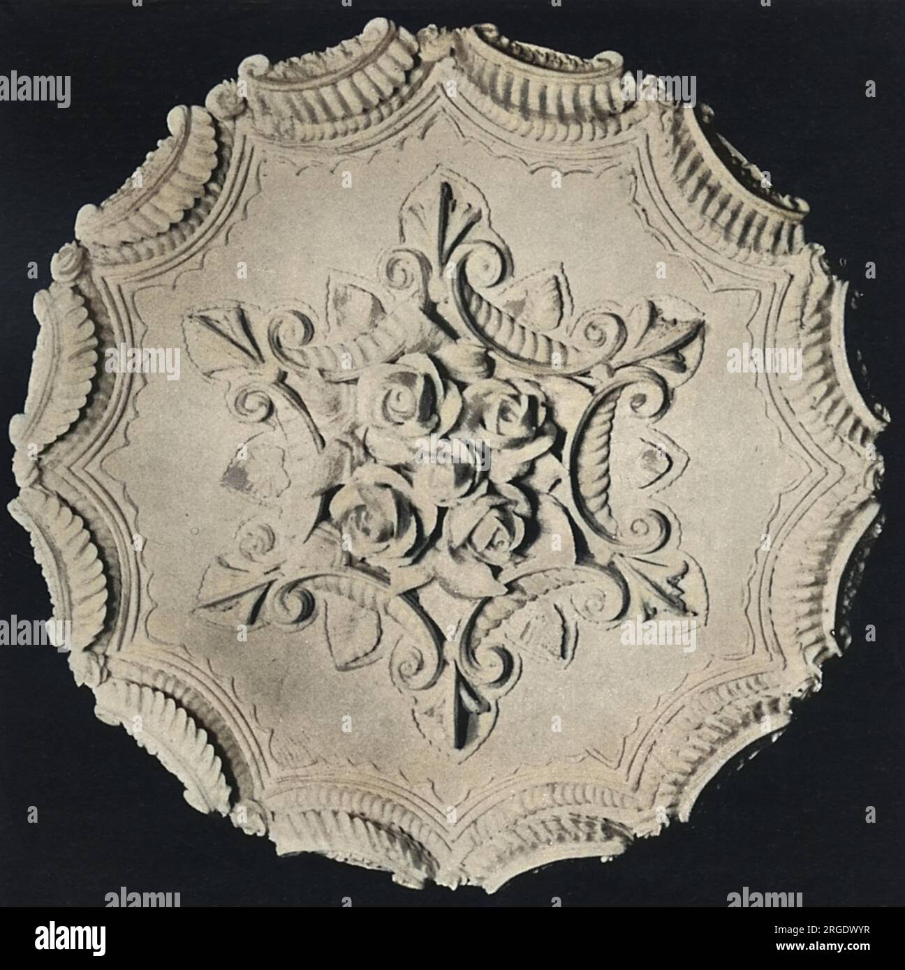 Motifs pour les hauts à gâteau, motif bordure dentelée Banque D'Images