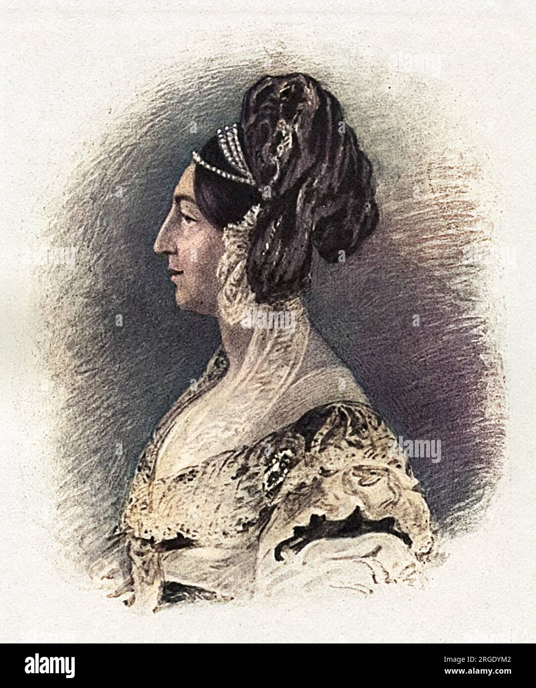 Sophie de Gloucester (1773-1844), petite-fille de Frédéric, Prince de Galles. Banque D'Images