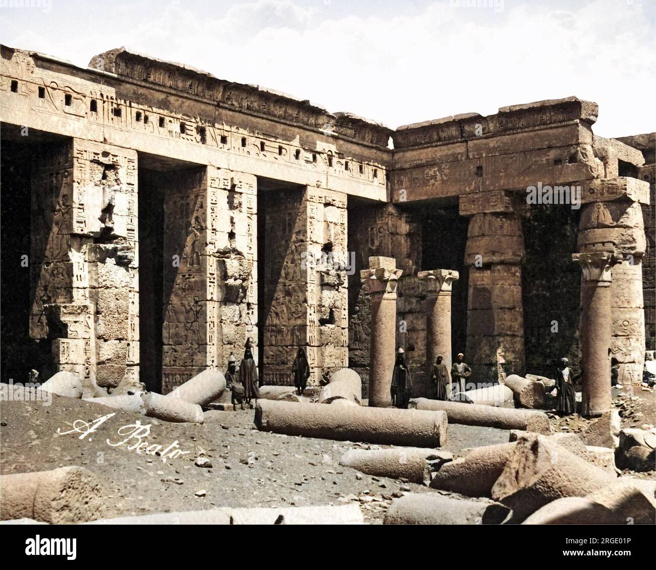 Ruines, Egypte. Banque D'Images