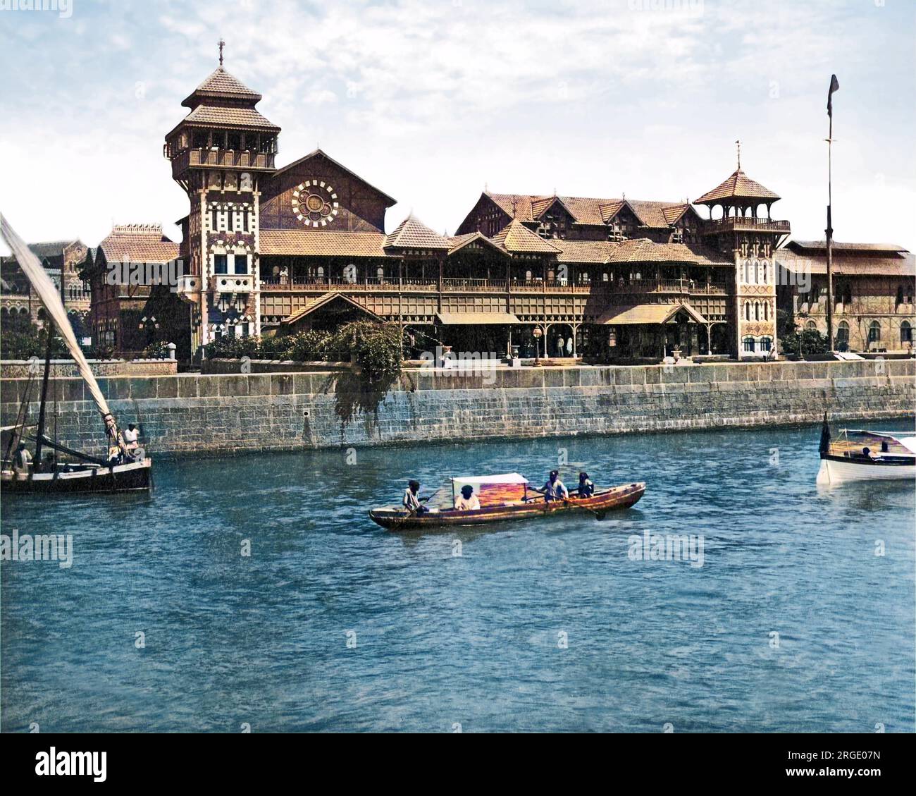 Yacht Club, Bombay, Inde. Banque D'Images