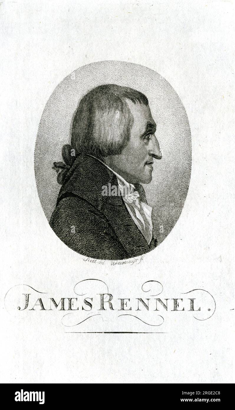 James Rennel - arpenteur général de la Compagnie des Indes orientales Banque D'Images