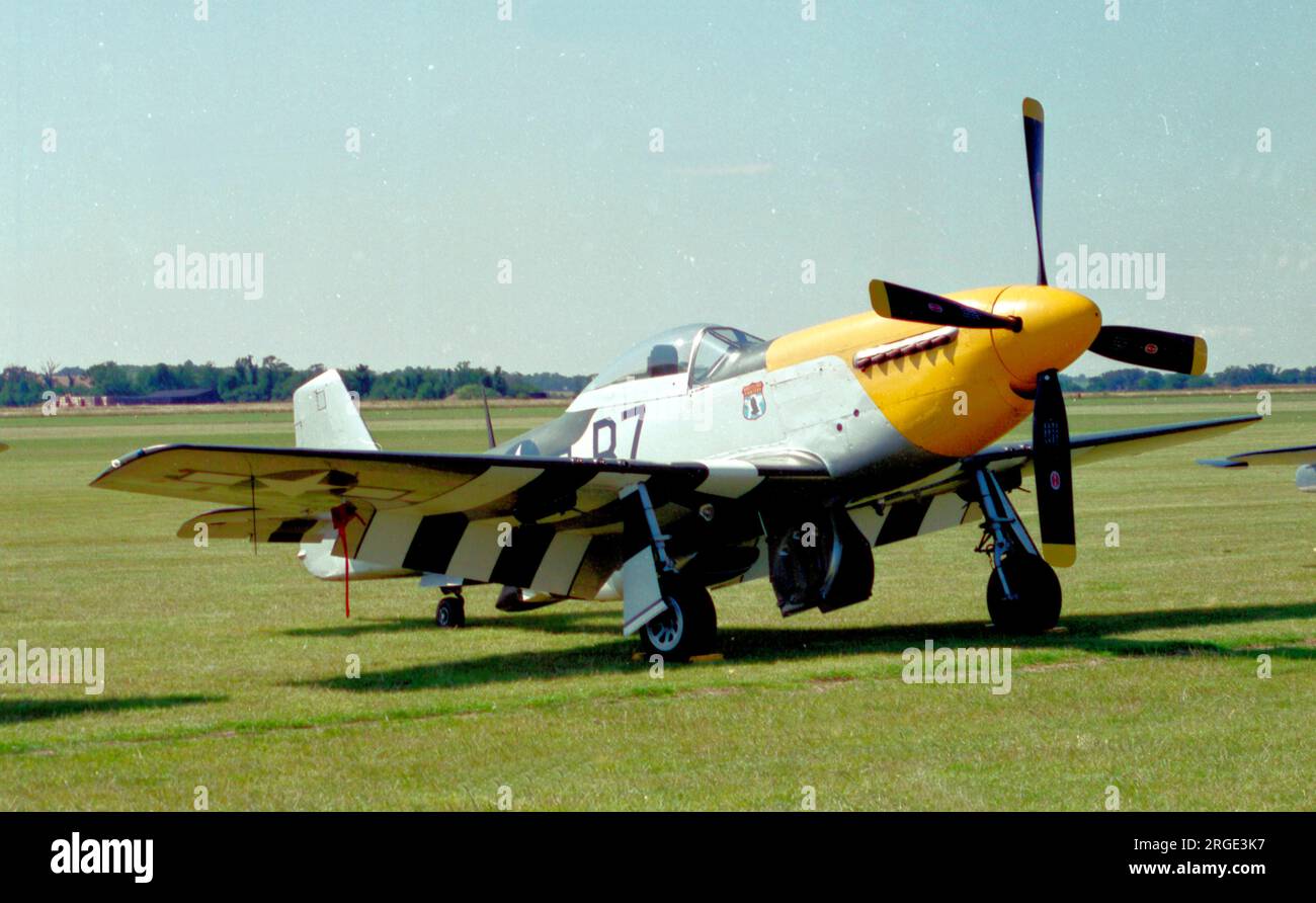 North American P-51D Mustang G-BTCD (msn 122-39608), à Duxford. Banque D'Images