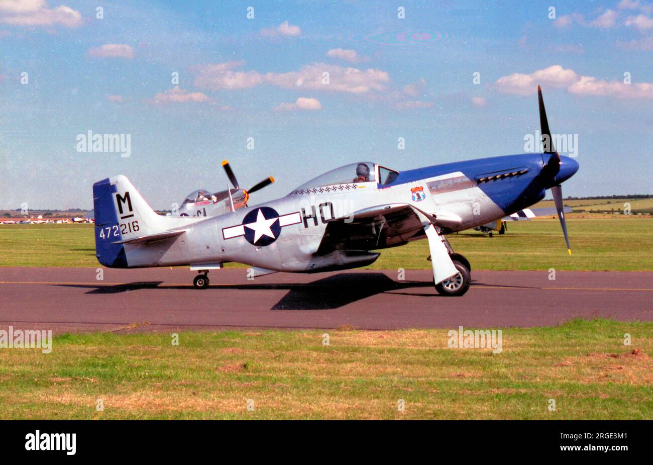 North American P-51D Mustang G-BIXL (msn 122-38675), à Duxford. Banque D'Images