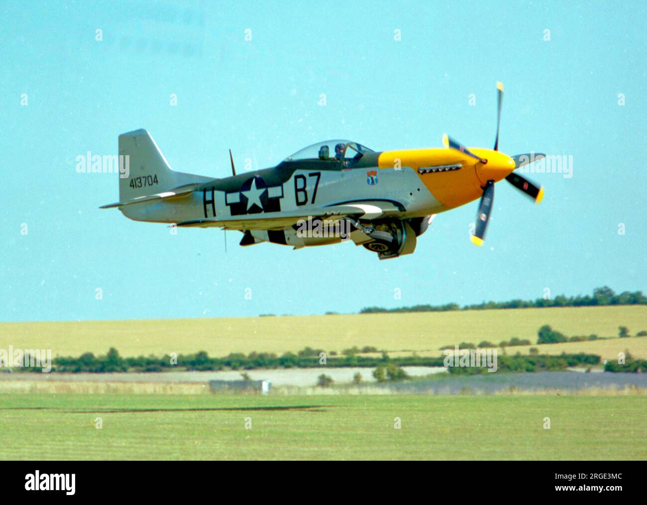 North American P-51D Mustang G-BTCD (msn 122-39608), à Duxford. Banque D'Images